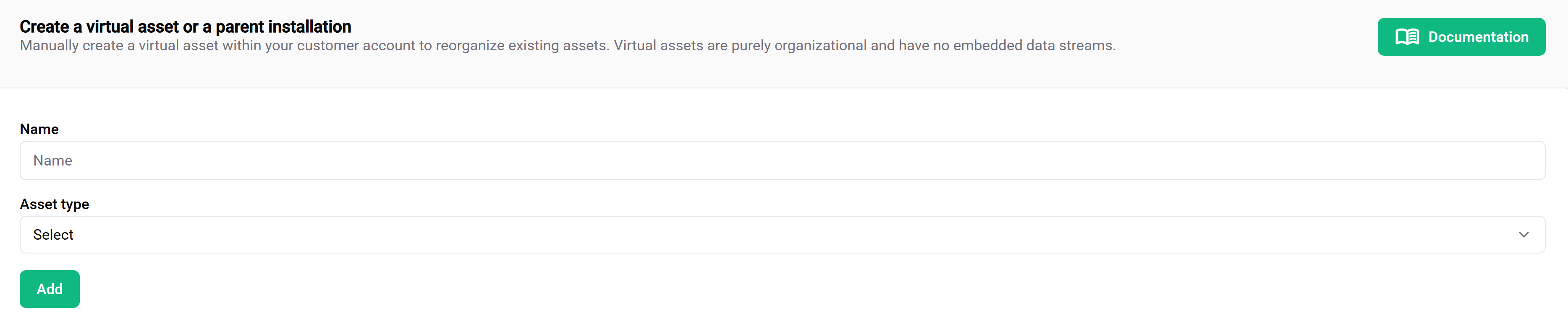 Create asset